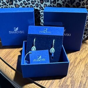 Swarovski Silver  Crystal Earrings